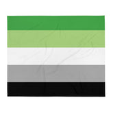 Aromantic Flag Throw Blanket